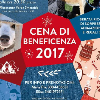 Cena beneficenza 2 dicembre 2017