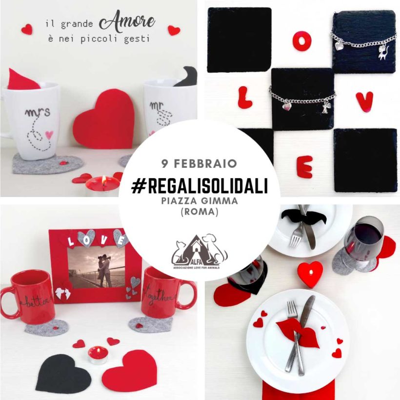 #RegaliSolidali di San Valentino nelle piazze di Roma